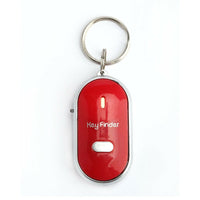 Smart Key Finder Anti-Lost Whistle Sensors Keychain / Red