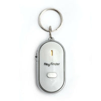 Smart Key Finder Anti-Lost Whistle Sensors Keychain / White