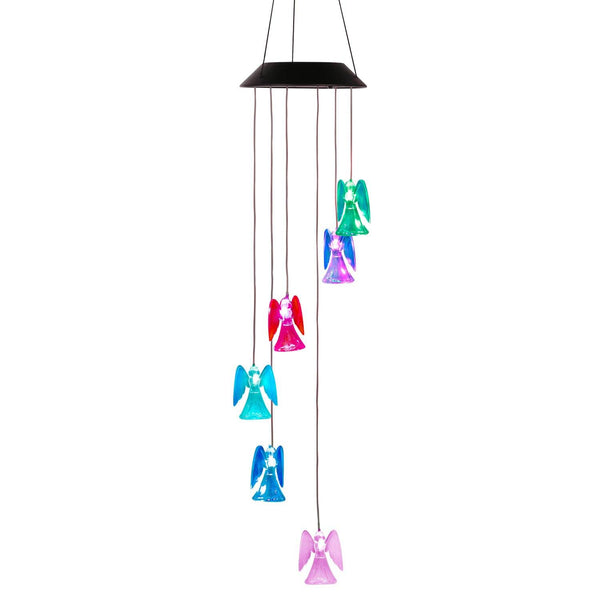 LED Color-Changing Solar Explosion Star Wind Chime