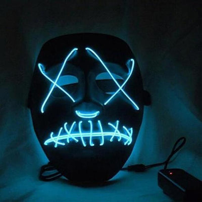 Spooky LED Mask / Light Blue