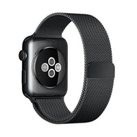 Stainless Steel Milanese Loop Band Replacement for Apple Watches / Black / 38mm