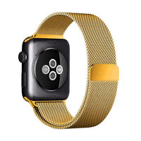 Stainless Steel Milanese Loop Band Replacement for Apple Watches / Gold / 38mm