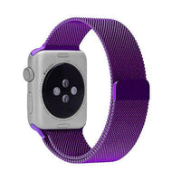 Stainless Steel Milanese Loop Band Replacement for Apple Watches / Plum / 38mm