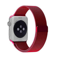 Stainless Steel Milanese Loop Band Replacement for Apple Watches / Red / 38mm