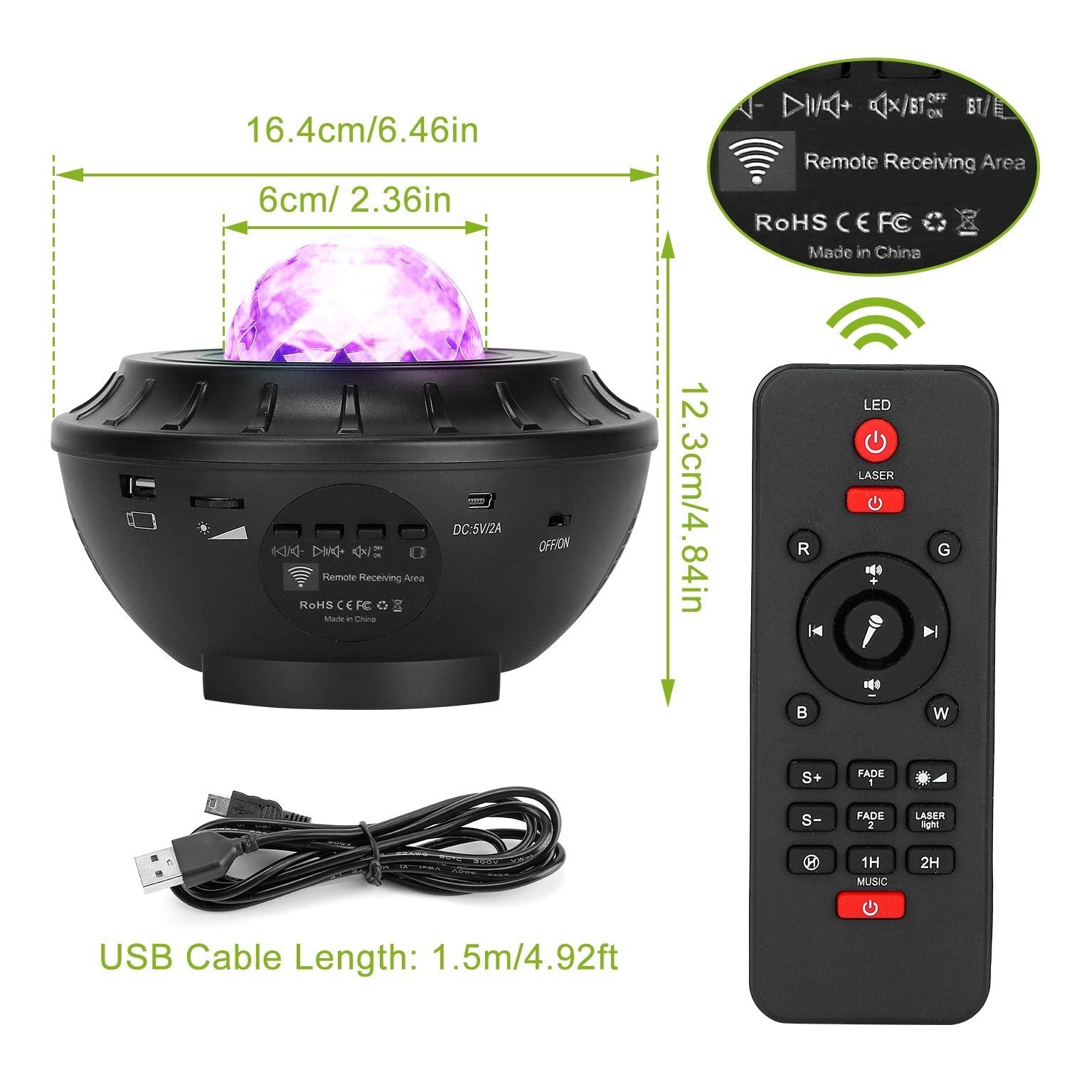 star light projector bluetooth