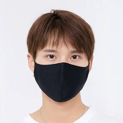 Summer Ice Cooling Adjustable Face Mask / Black