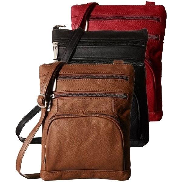 Image of Super Soft Leather-Crossbody Bag