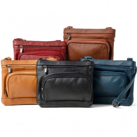 Super Soft Leather Wide Crossbody Bag Bags & Travel - DailySale