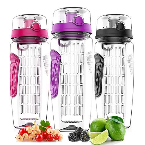 Swig Savvy Glass Water Bottles with Protective Silicone Sleeve & Stain