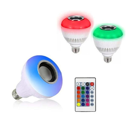 wireless speaker multicolor light bulb