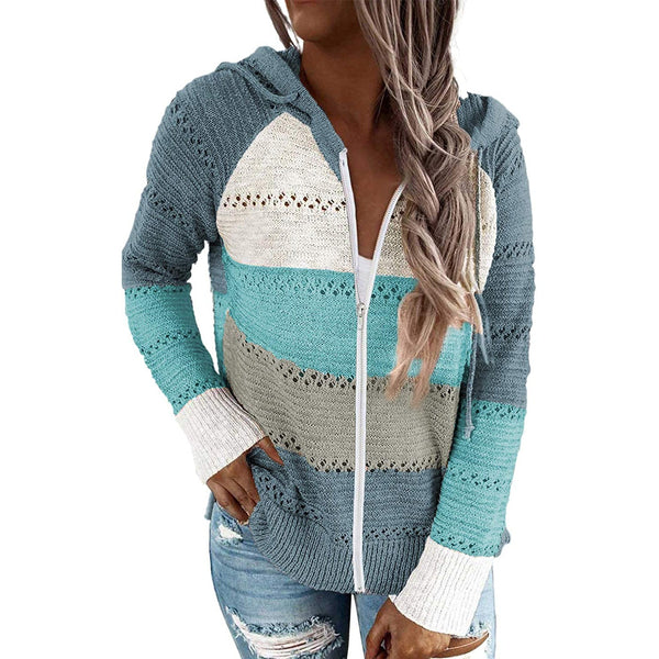 Women's Inner and Outer Sherpa Hoodie Sweatshirt Jacket