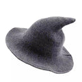 Women Winter Warm Knitted Wool Witch Hat Cap Women's Shoes & Accessories Dark Gray - DailySale