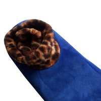 Women's Soft Bottom Plush Floor Slippers Socks / Blue
