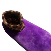 Women's Soft Bottom Plush Floor Slippers Socks / Purple