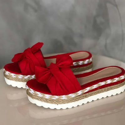 Women's Summer Casual Platform Sandals / Red / US5.5