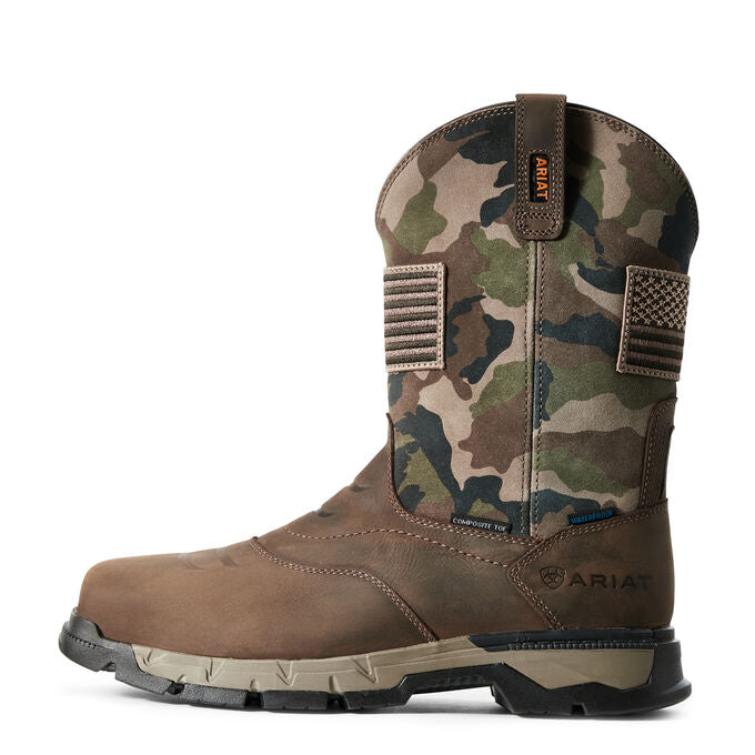 **NEW 2020 Ariat Rebar Flex Patriot Camo Waterproof Composite Toe Work Boots 10029518