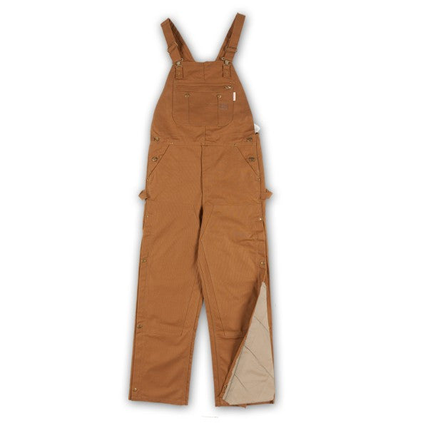 **Rasco FR fire retardant Insulated Quilted Brown Duck Bib Overalls