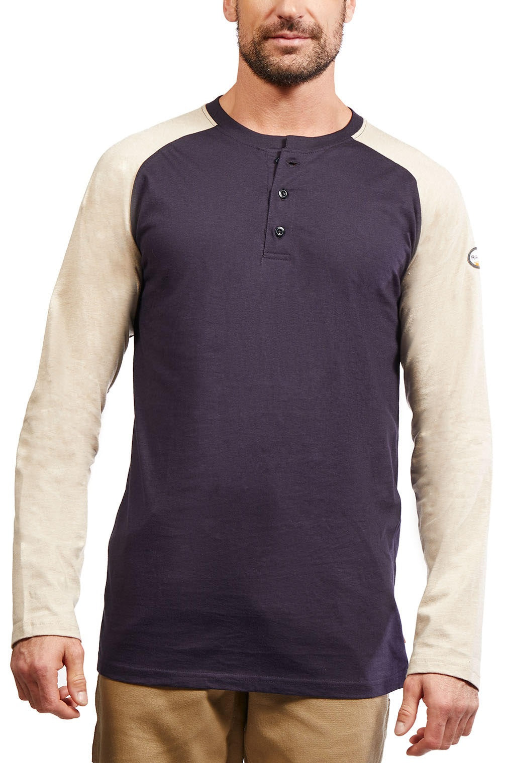 ***New Rasco FR Baseball-style Two Tone Henley - In Multiple Colors