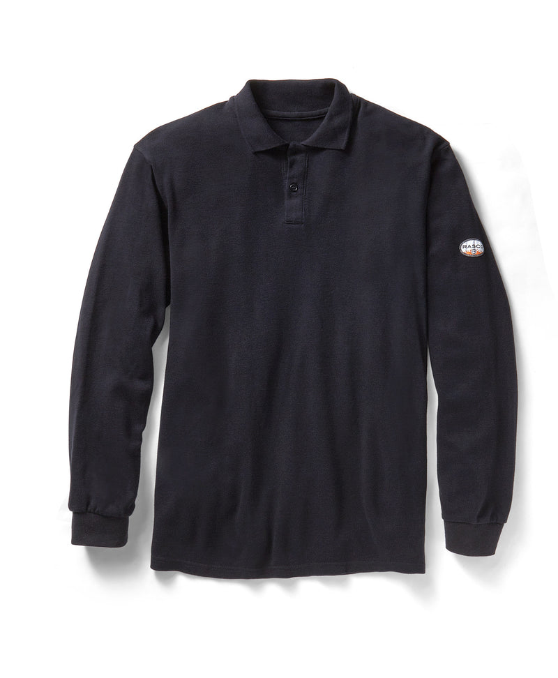 Rasco FR Long Sleeve Navy Polo