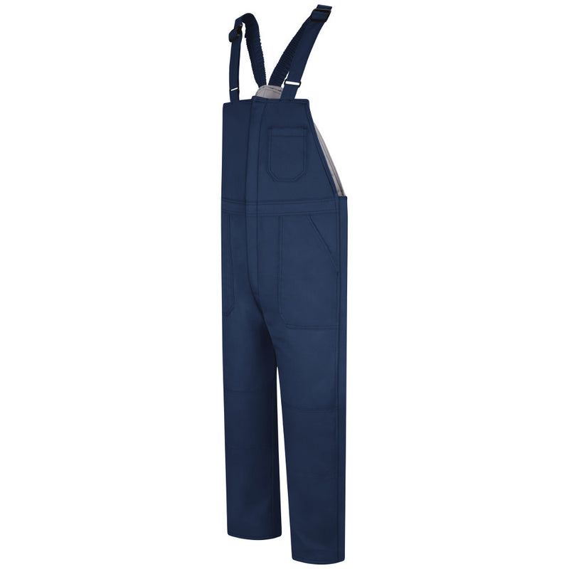 Bulwark FR fire retardant Deluxe Insulated Bib Overall - BLC8 in Navy and Grey