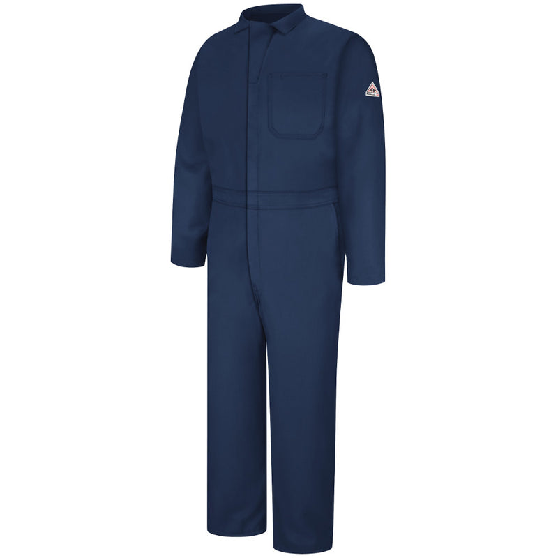 Men's Bulwark FR fire retardant Contractor Coverall - 4.5 oz. - CAT 1 - CNC2 in Navy and Tan