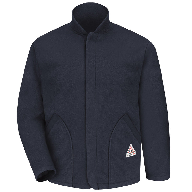 Bulwark FR fire retardant Navy FLEECE JACKET SLEEVED LINER - CAT 2 - LML6NV