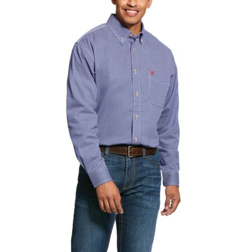 CLEARANCE! Men's Ariat FR fire retardant Colbalt Liberty Shirt 10025421