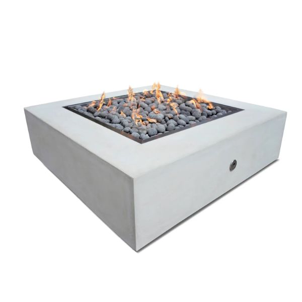 Pottery Works 48" Pannus Square Concrete Fire Pit