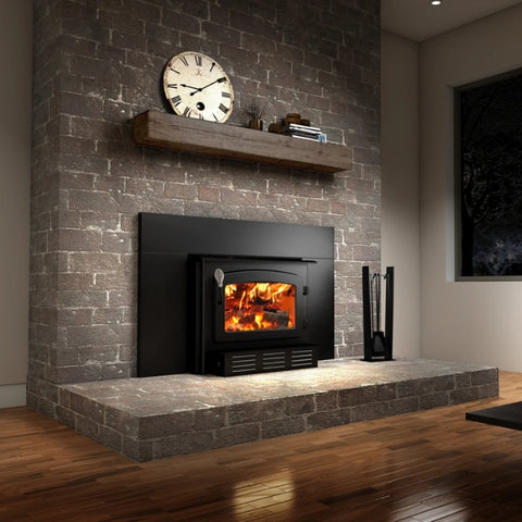 Wood Stove Mantle  Wood burning stoves living room, Home fireplace, Wood  stove decor
