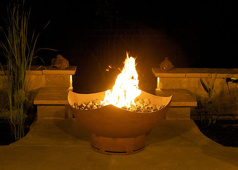 wood fire pit lifestyle image