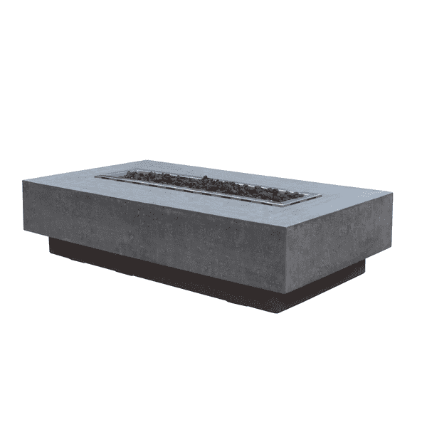 Elementi Hampton Rectangle Concrete Fire Pit Table | Fire Pit Surplus