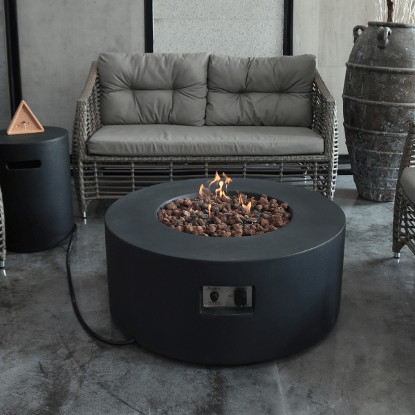 Voorwaarde Gevangenisstraf agenda Modeno Venice Round Concrete Fire Pit | Fire Pit Surplus