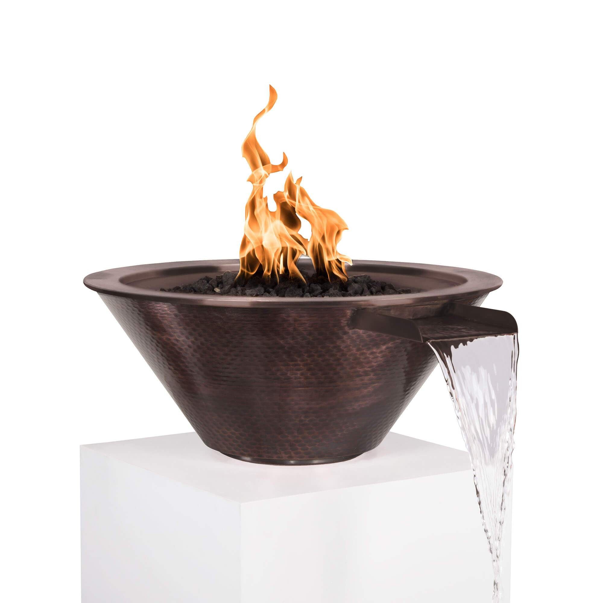 The Outdoor Plus Cazo Copper Fire & Water Bowl