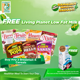 Mar Deals items 1080px x1080px 01-01 FREE Organic Milk (1litre) with the purchase of ANY 2 Radiant Breakfast Cereals.jpg__PID:bf55f1e6-b3ea-4664-899e-d4742a7e26b7