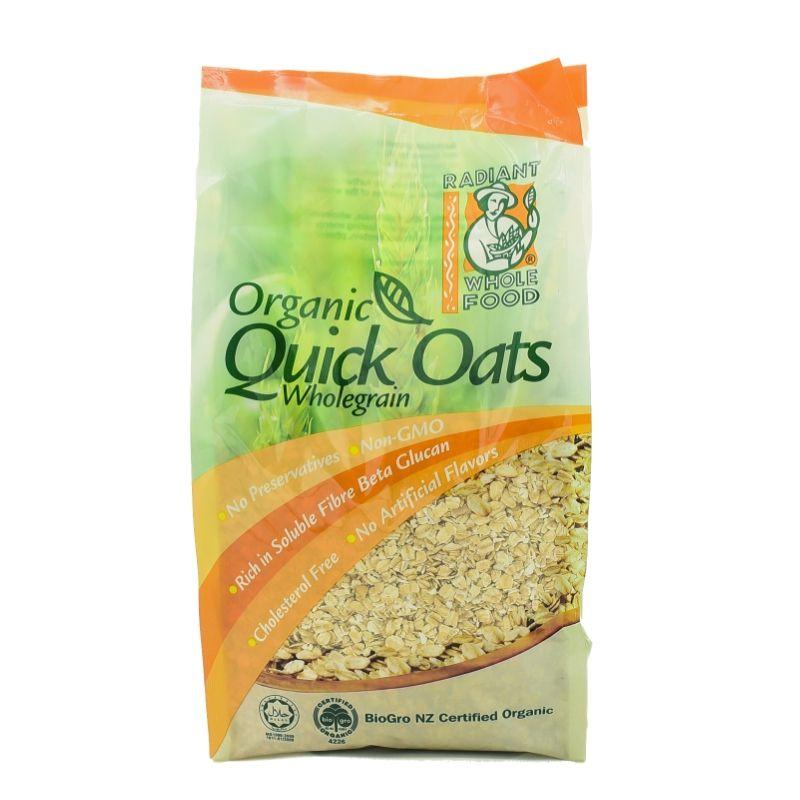 Radiant Organic Quick Oats Radiant Whole Food Organic Food Delivery Klpjmalaysia 8629