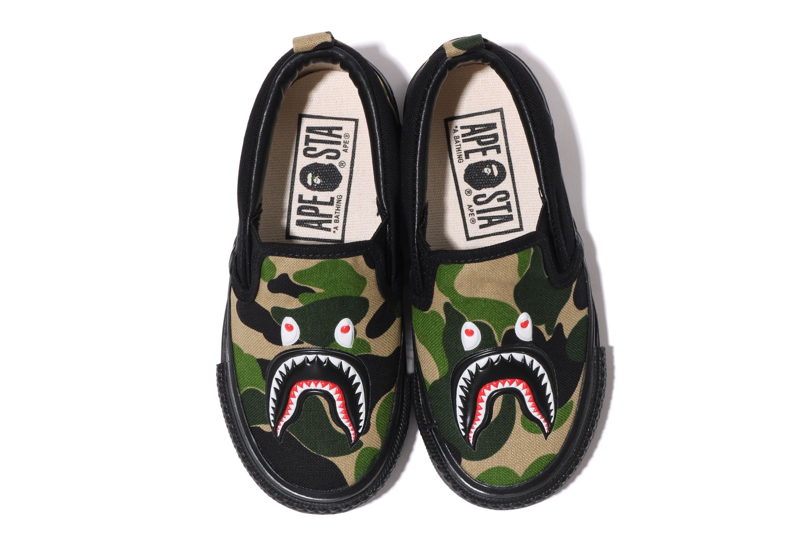 ABC CAMO SHARK PATCH SLIP ON