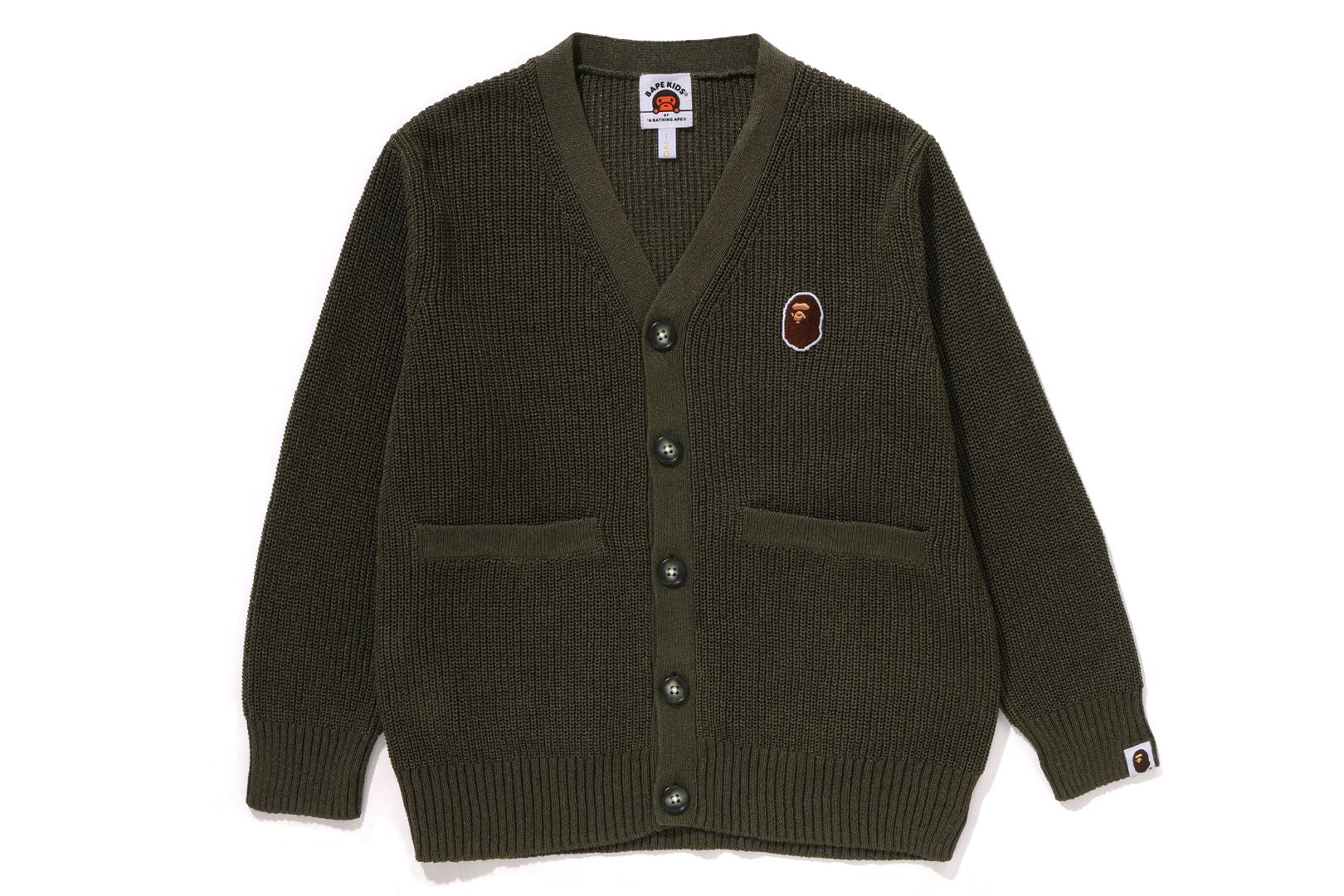 APE HEAD ONE POINT KNIT CARDIGAN