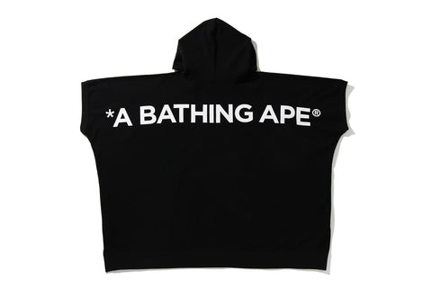 A BATHING APE PONCHO PULLOVER HOODIE / L