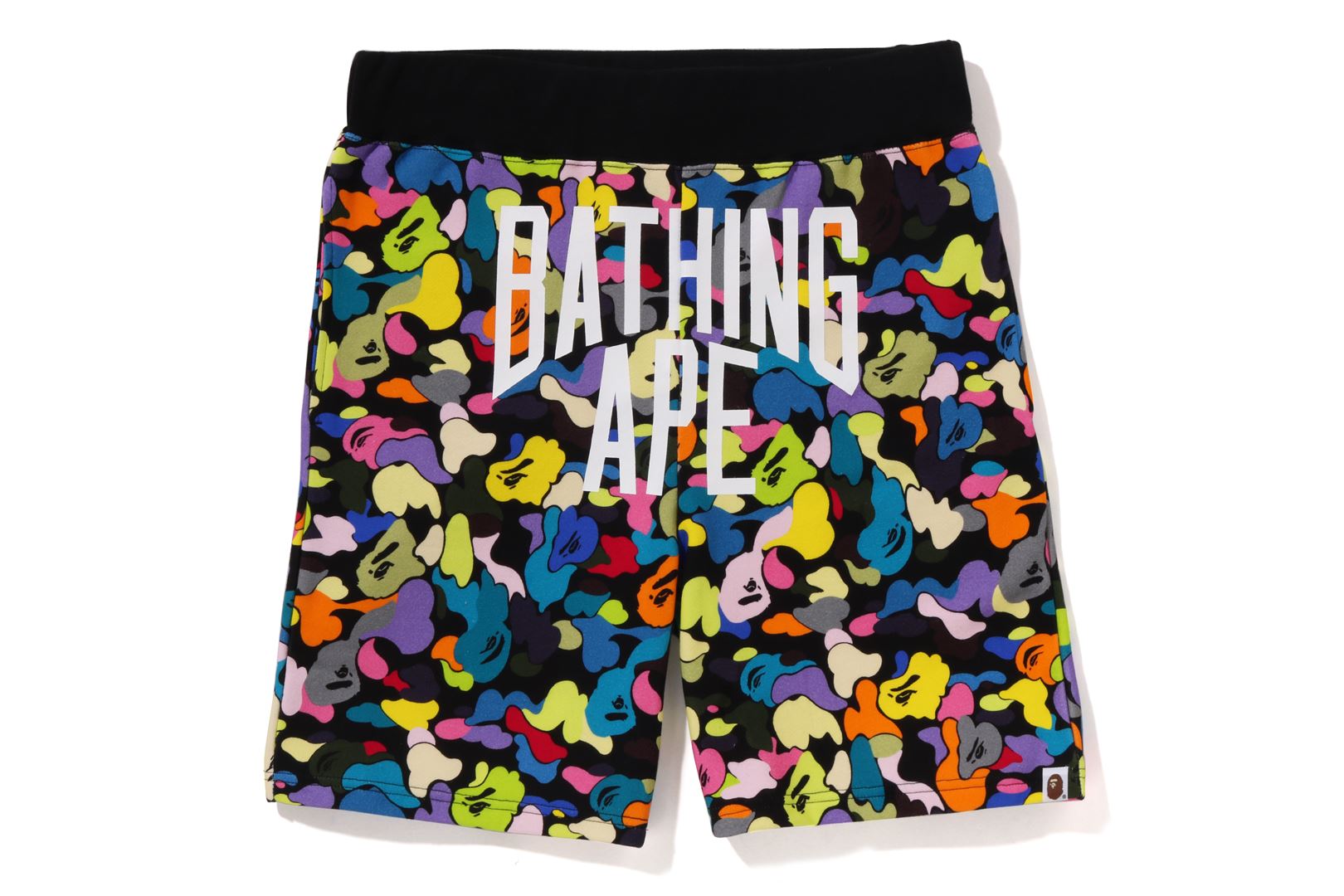 MULTI CAMO NYC LOGO SWEAT SHORTS