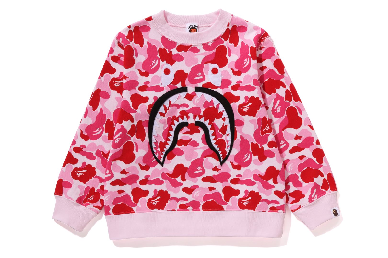 ABC CAMO SHARK PATCH CREWNECK