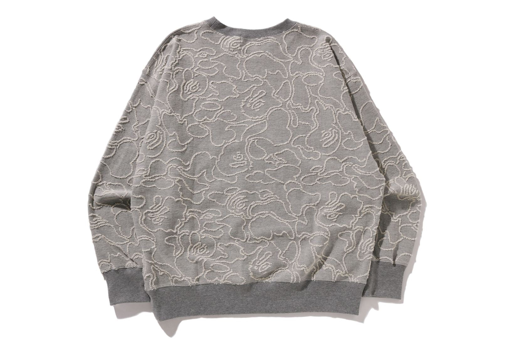 NEON CAMO JACQUARD RELAXED FIT CREWNECK