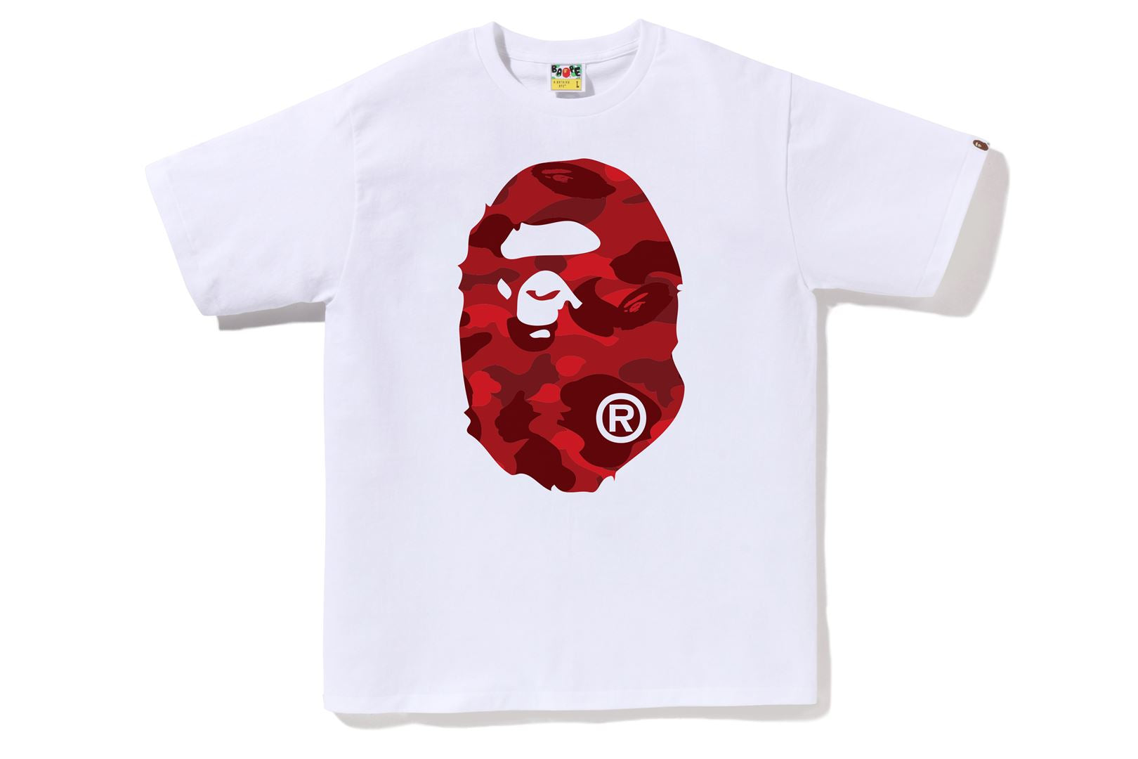 COLOR CAMO BIG APE HEAD TEE