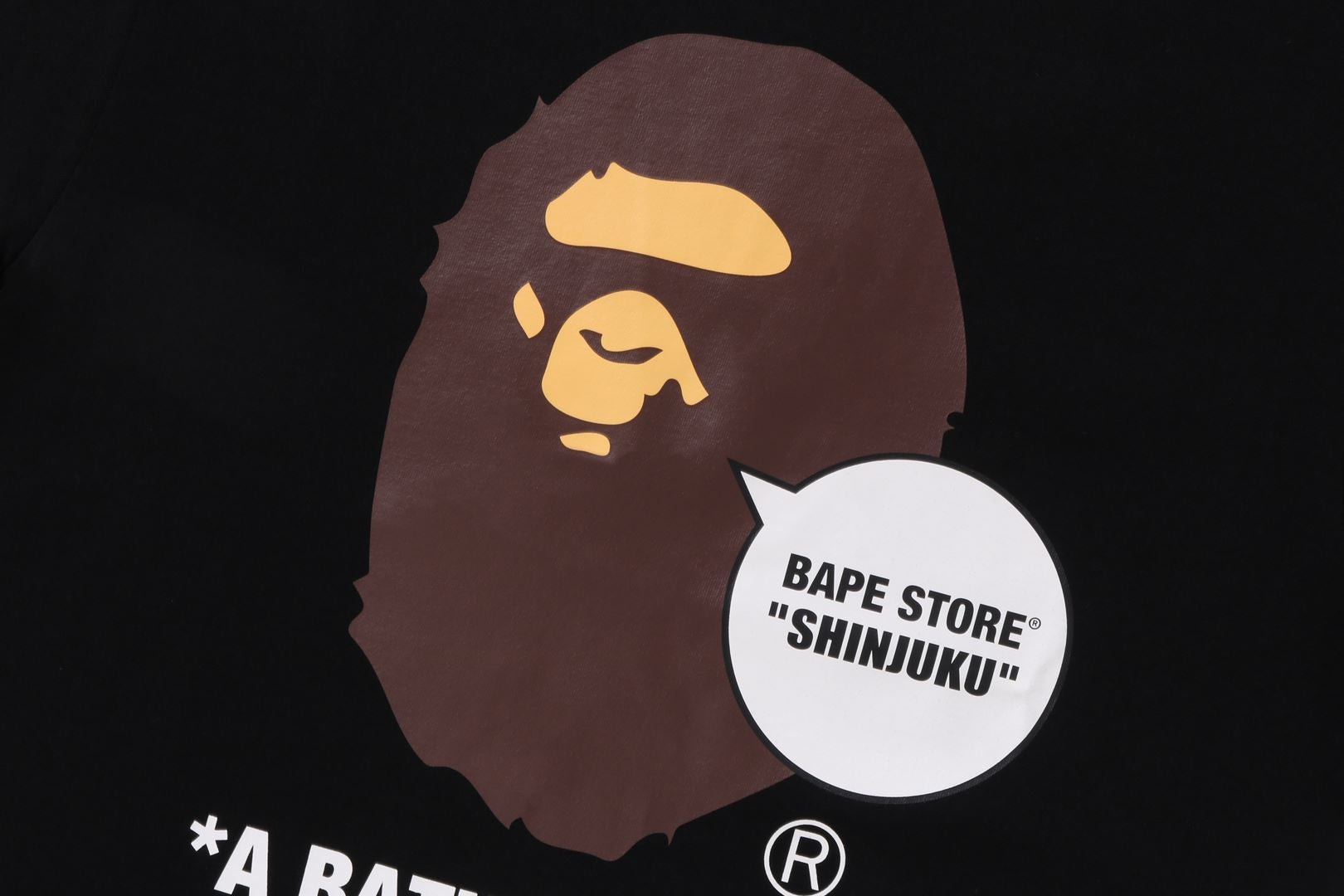 BAPE STORE ISETAN MENâS APE HEAD TEE