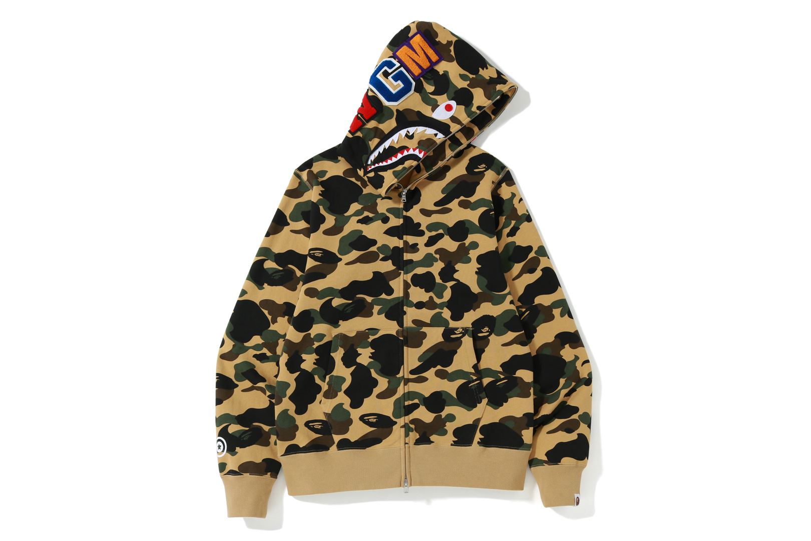 1ST CAMO SHARK FULL ZIP HOODIE