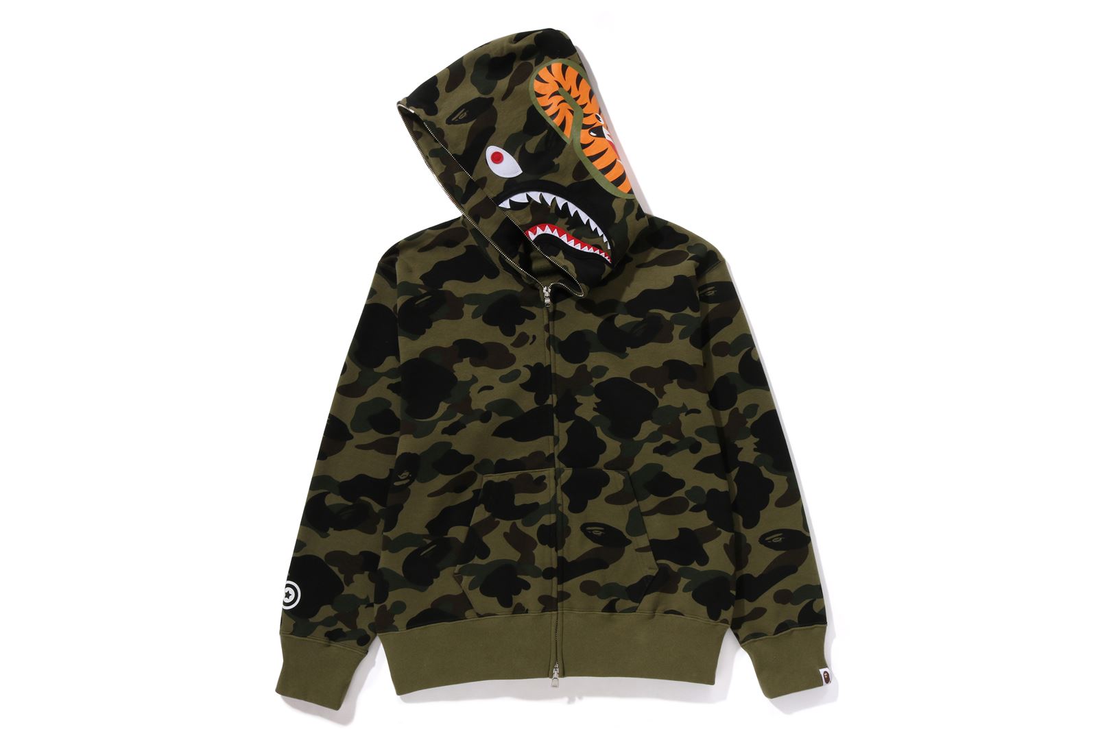 1ST CAMO SHARK FULL ZIP HOODIE