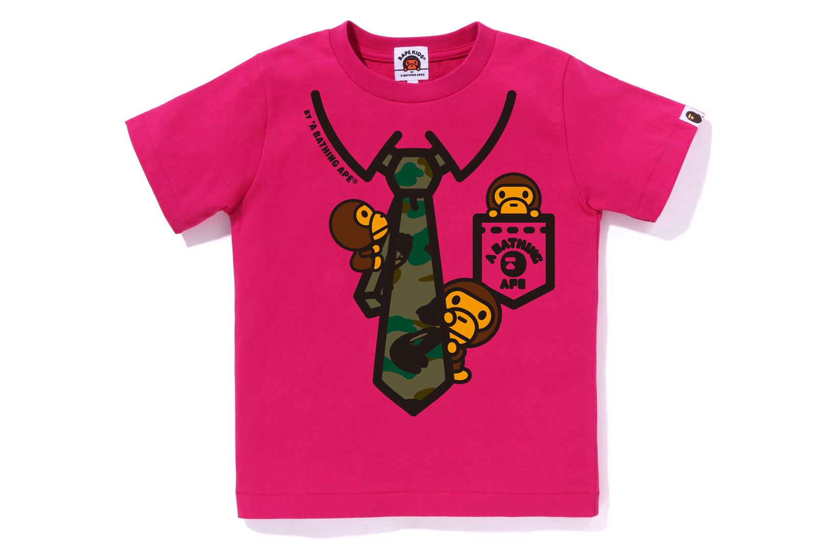 1ST CAMO BABY MILO NECK TIE PRINT TEE