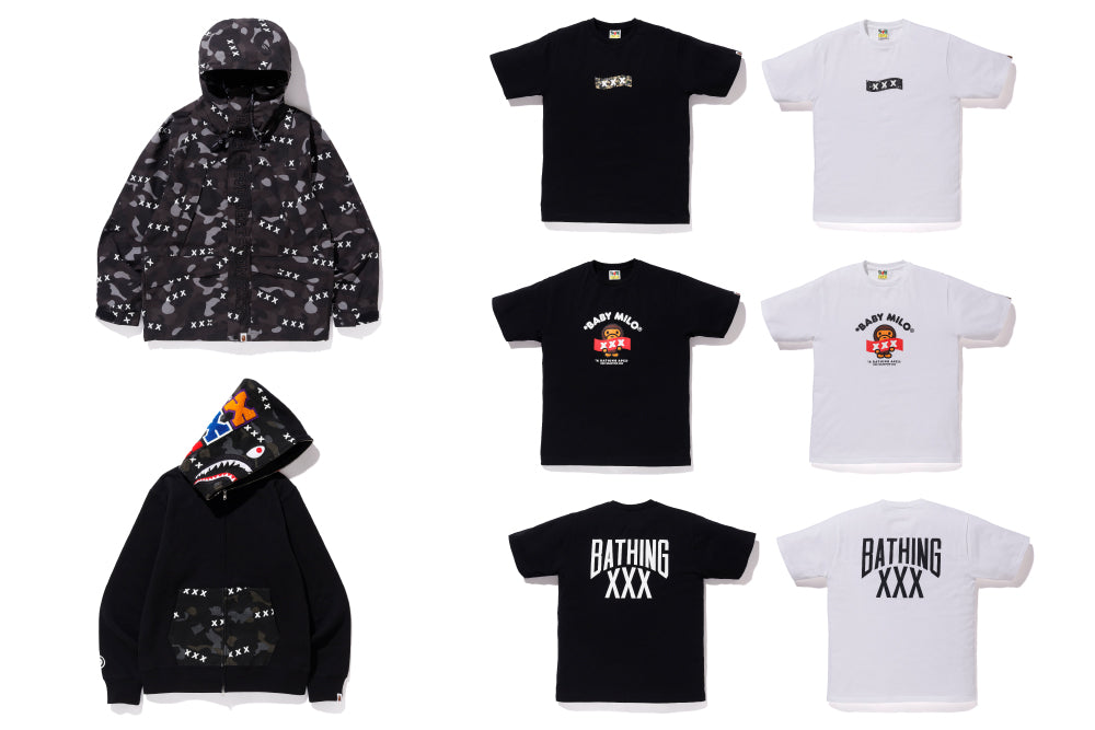 BAPE X GOD SELECTION XXX NYC LOGO TEE