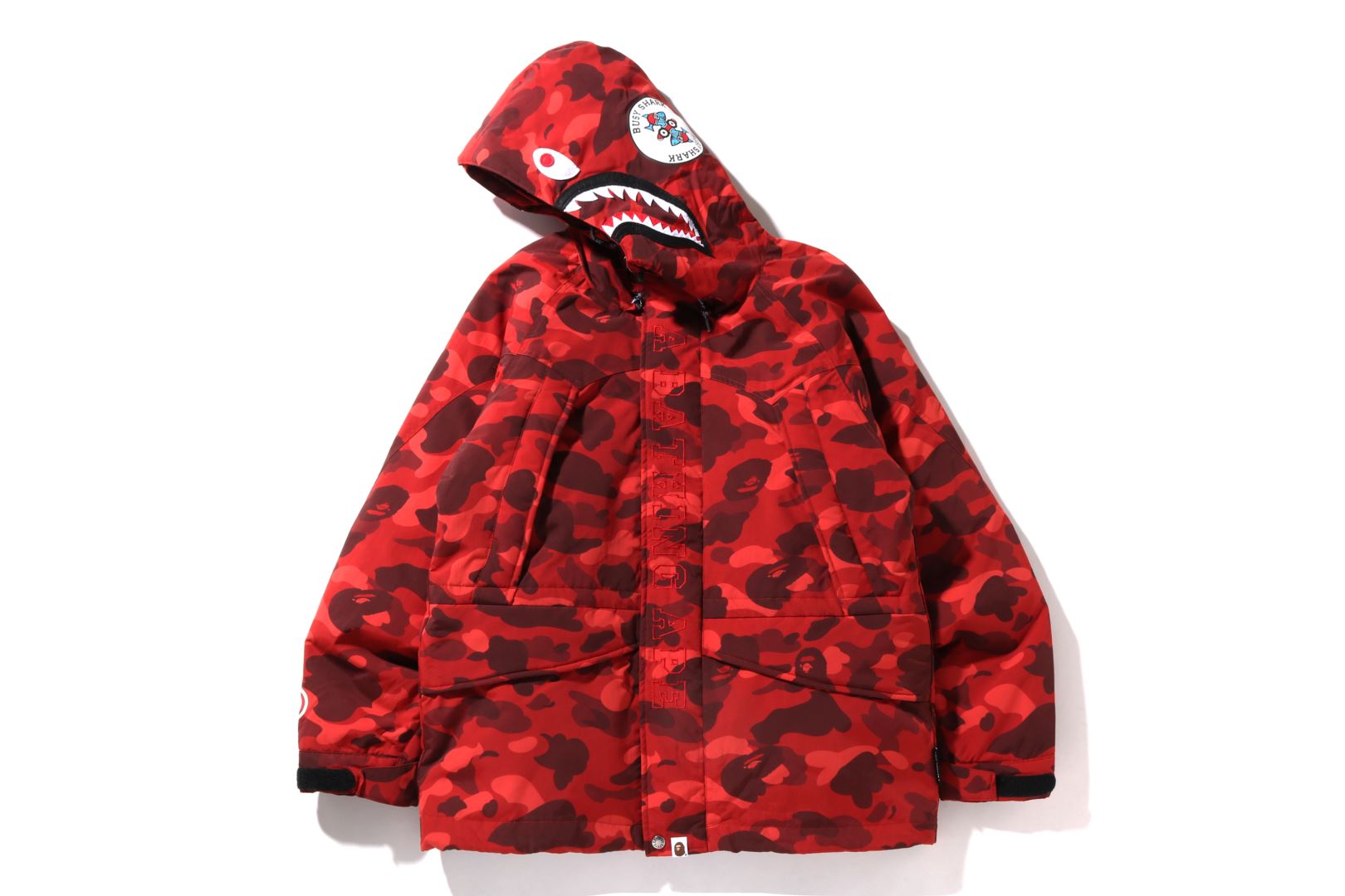 COLOR CAMO SHARK SNOWBOARD DOWN JACKET