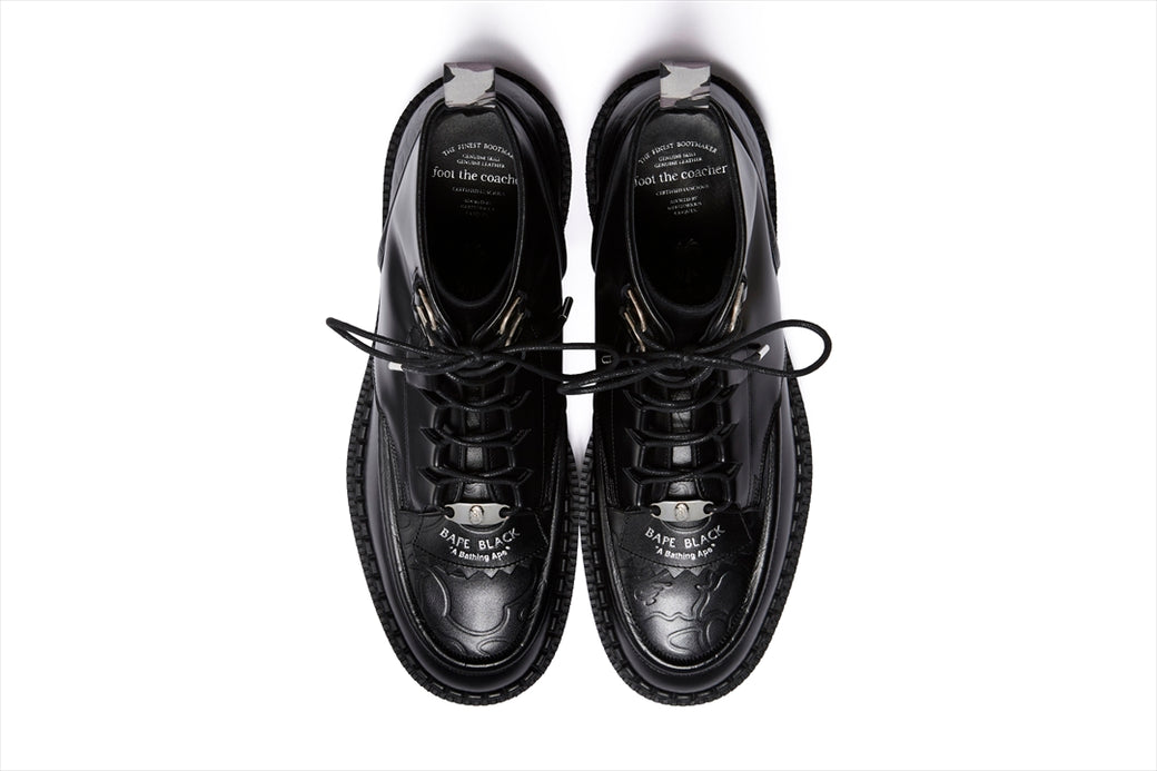 BAPE BLACK X FOOT THE COACHER 】CHAOS BOOTS | bape.com