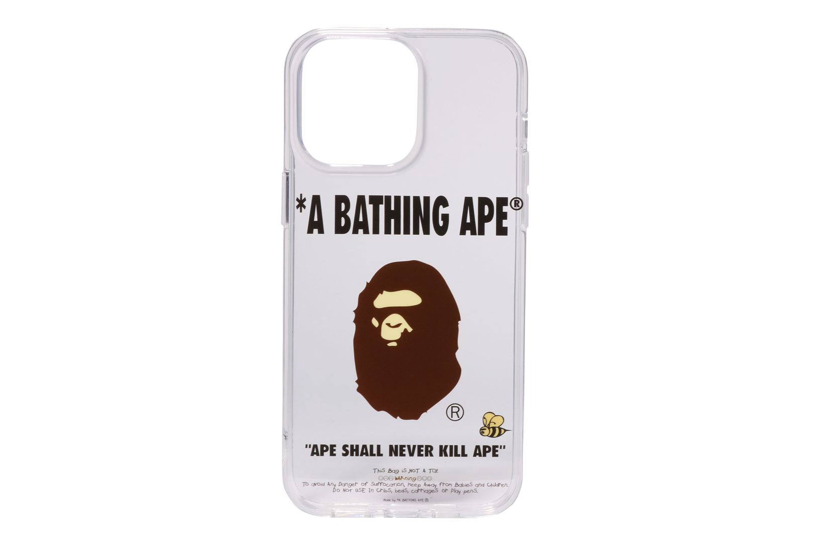 A BATHING APE IPHONE 14 PRO MAX CLEAR CASE